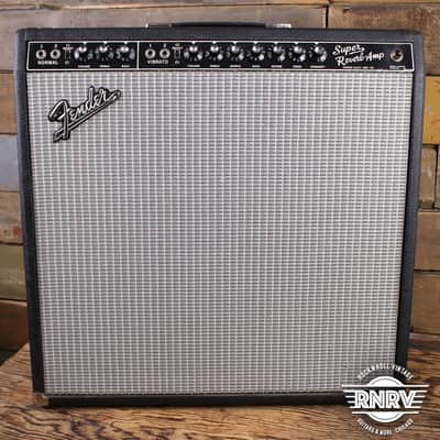 1964 Fender Super Reverb 2-Channel 40-Watt 4x10" Guitar Combo Black Panel image 2