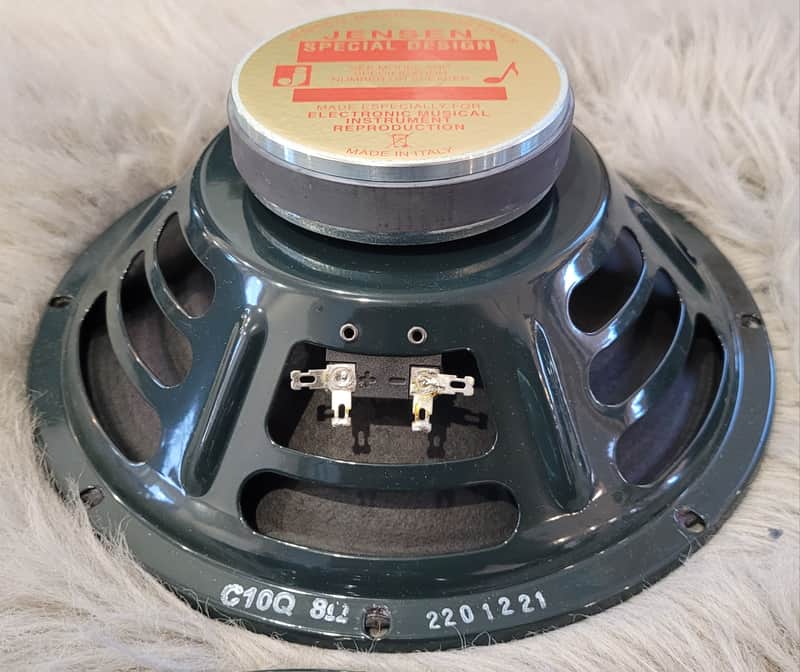 Jensen C10Q Vintage Ceramic 10" 40-Watt 8ohm Guitar Speaker 2010s - Green image 1
