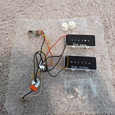 Brandonwound Noiseless Jazzmaster Pickups - Complete Electronics (JM pickups, 3-way switch, pots, jack, wiring) image 2