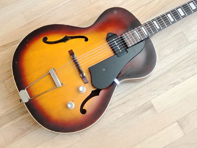 1959 Guild X-50 Archtop Vintage Electric Guitar Sunburst P-90 image 1
