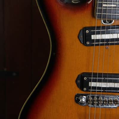 Teisco DG-67 Solidbody 1960's Sunburst Made in Japan image 5
