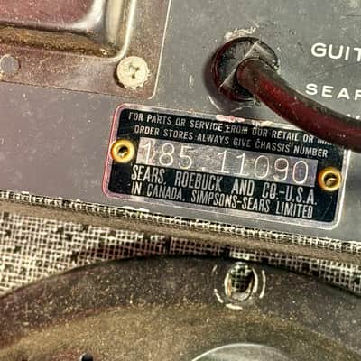 Silvertone 1457 Electric w/Case Amp (1960s) image 17