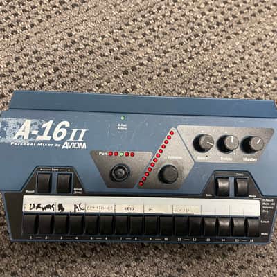 Aviom A-16II Personal Mixer 2010s - Blue image 1
