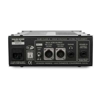 Avalon U5 Mono Instrument & DI Preamplifier (Used) image 2
