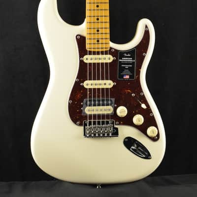 Mint Fender American Professional II Stratocaster HSS Olympic White Maple Fingerboard image 1