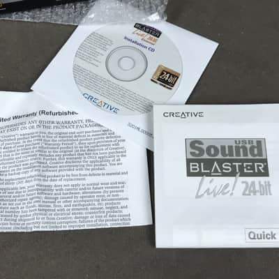 Creative Sound Blaster Live! 24-Bit External USB Sound Card – Model SB0490 – Box image 4