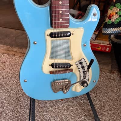 1960s Hagstrom Mark I - Baby Blue w/ Ess & Ess Case image 3