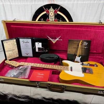 Fender USA Custom Shop Guitar Center 1952 Telecaster NOS Guitar with COA + Case 2024 - Butterscotch Blonde / Maple neck image 1