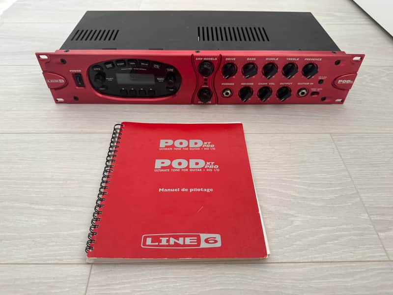 Line 6 POD xt Pro Rackmount Multi-Effect and Amp Modeler 2003 - 2008 - Red image 1