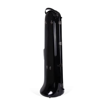 Crossrock King 3B & F-Trigger & Straight Trombone Hard Case with Backpack Straps in Black(CRF1020TBBK) image 4