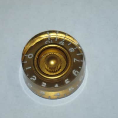 THREE used kind of relic'ed genuine Gibson GOLD SPEED KNOBS (ONLY 3 of the 4 knobs from PRSK-020 set are for sale) from 1990s image 16