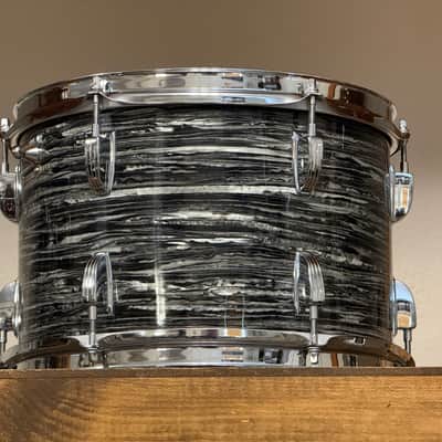 1967 Ludwig 12" Oyster Black Pearl 8x12" Rack Tom image 8