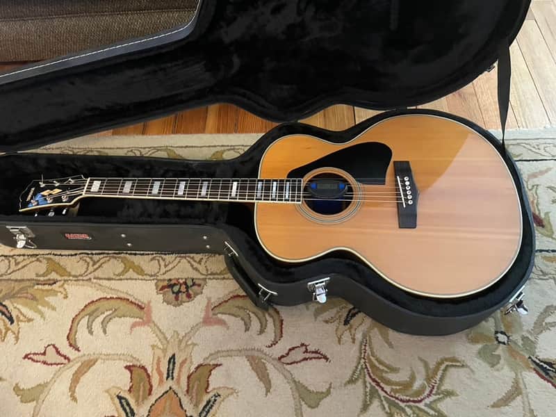Yamaha CJ-838s Jumbo Acoustic Guitar - Late 70s, Gator HSC, K&K Pure Mini image 1