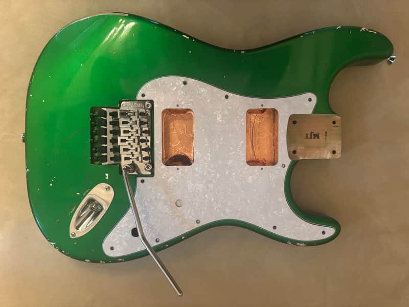 MJT Body Charvel Pocket 2019 - Recessed Floyd Metallic Candy Apple Green image 1