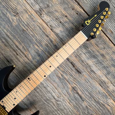 Charvel Angel Vivaldi Signature DK24-7 Nova - Satin Black w/ Maple FB image 3