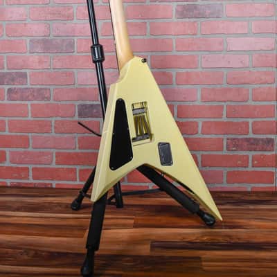 ESP Custom Shop Alexi Laiho Signature “Pearl” Pearloid Top with Black/Gold Sparkle Pinstripes Kiso Japan 2010 Namm w/OHSC image 6