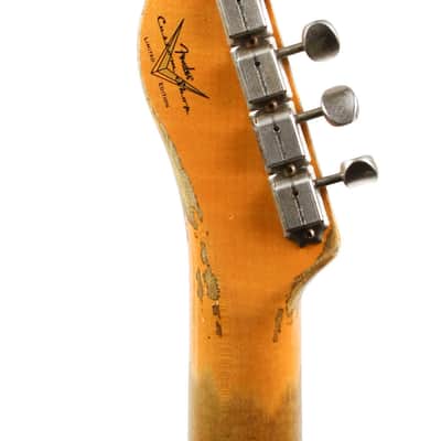 2021 Fender Custom Shop S20 Limited '59 Telecaster Custom Super Heavy Relic Faded Aged Sunburst - 2021 Fender Custom Shop S20 Limited '59 Telecaster Custom Super Heavy Relic Faded Aged Sunburst image 5