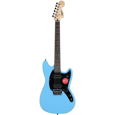 Squier Sonic Mustang HH Electric Guitar, Laurel Fingerboard, California Blue image 4