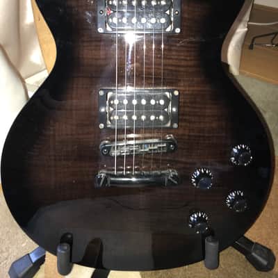 Burny Super Grade RLC-55JP 2009 Trans Black Burst image 10