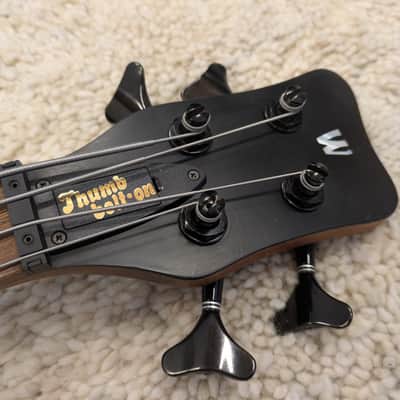 2000 Warwick Thumb BO 4-String Natural Oil w/ EMG 18V & Case image 7