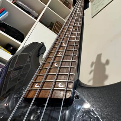 Ernie Ball Music Man Bongo 4 HH + Piezo 2003 - Sapphire Black image 10