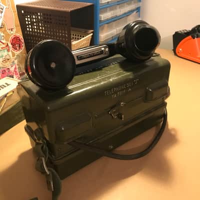 Vintage Army Telephone  Microphone by Weird & Wired (2022, Black & Green) image 2