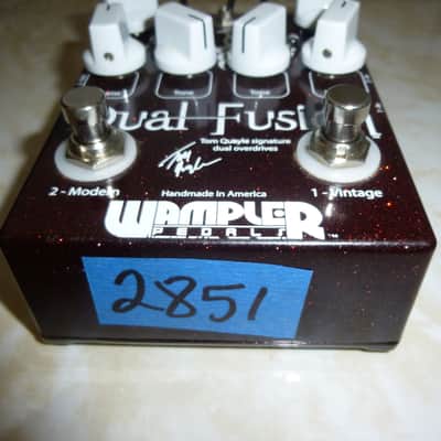 Wampler Dual Fusion Tom Quayle Signature Overdrive 2010s - Red Sparkle image 3