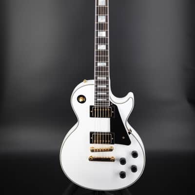 Epiphone Inspired by Gibson Custom Les Paul Custom Alpine White image 1