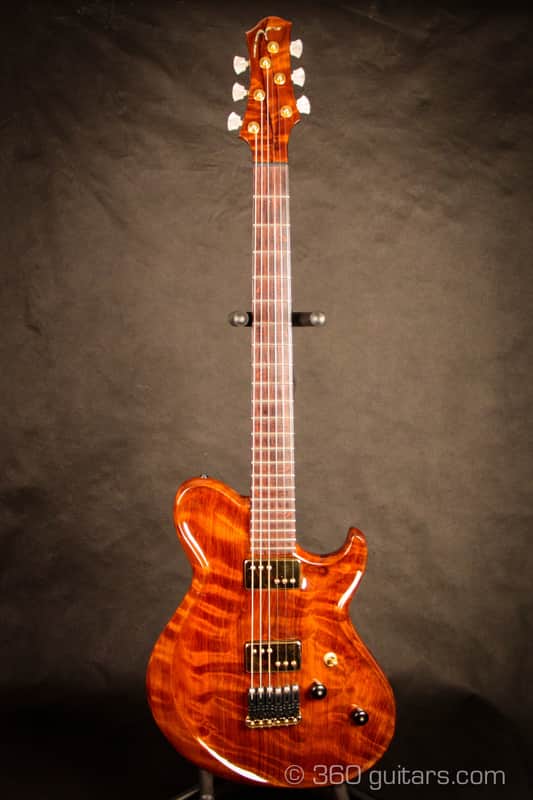 Moriah • Zadok • Boutique Guitar • Flame Redwood Top • Single Piece image 1