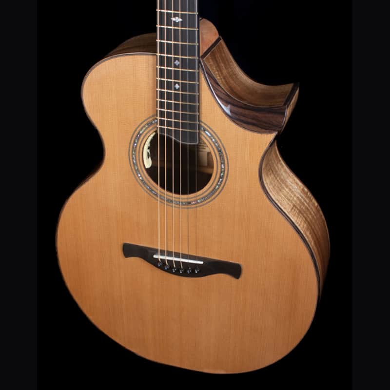 Knight SJ Concert Elite Koa and Cedar Handmade Guitar image 1