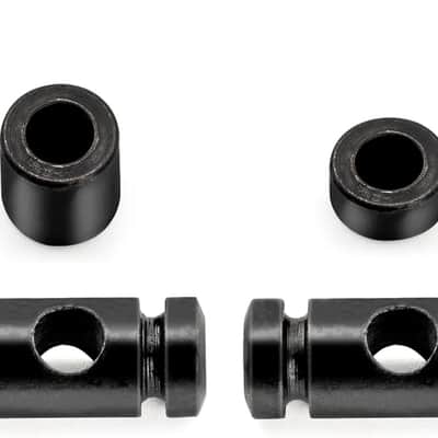 Pro Steel Barrel Style String Guides Trees Retainers for Electric Guitar, Black (Set of 2) image 3