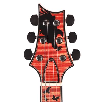 PRS Private Stock #11761 McCarty 594 Tremolo One-Piece Quilted Maple/Swamp Ash Blood Orange Glow w/Stained Neck/Fingerboard & Birds of a Feather Inlay (Serial #0403309) image 6