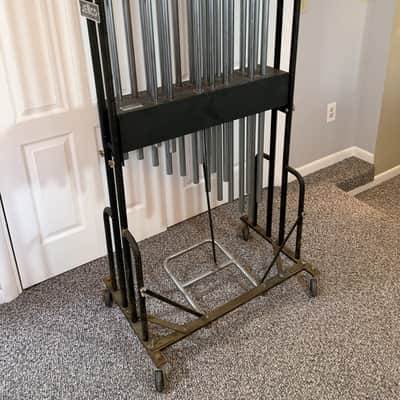 Jenco 1.5 Octave Chrome 1" Tubular Orchestral Chimes w/Foot Damper image 2
