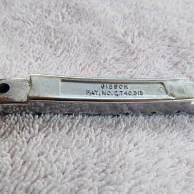 Vintage Gibson Tune-o-matic Bridge Chrom Plated Plastic Saddles Retainer Wire Gibson TOM Bridge image 3
