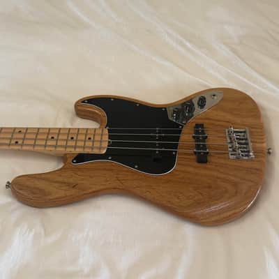 2018 Fender Limited Edition Roasted Ash American Professional Jazz Bass with Maple Fretboard - Natural - Free Pro Setup image 5