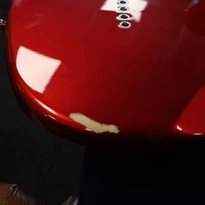 Squier Limited Edition Paranormal Rascal Bass HH Candy Apple Red (Used) image 8