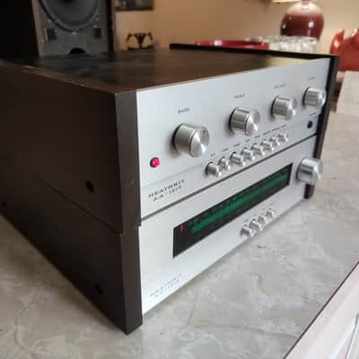 Heathkit AA-1219 amplifier, AJ-1219 Tuner 1977-1981 - Silver and walnut image 2