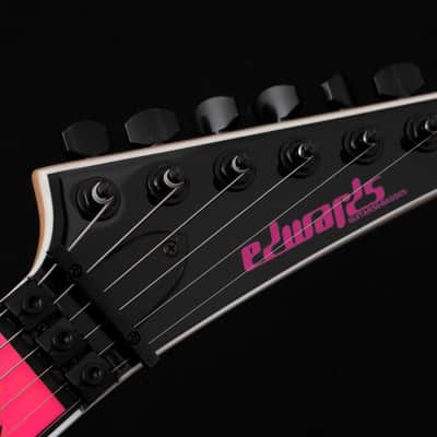 ESP EDWARDS E-ALEXI PINK SAWTOOTH w/ESP GB-30V -Black with Pink Pin Stripe- #ED3540263 2026 [Made in Japan][Children of Bodom Alexi Laiho] image 5