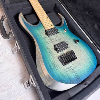 Ibanez RGD61AL-SSB Axion Label 2019 - 2020 - Stained Sapphire Blue Burst image 2