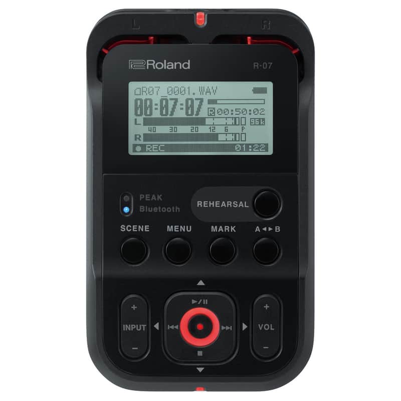 Roland R-07 Handheld Recorder - Black image 1