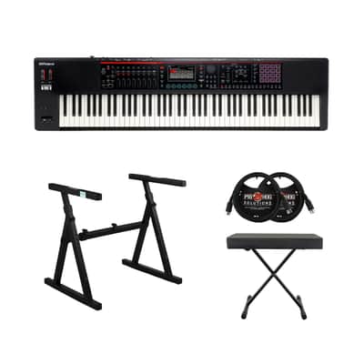 Roland FANTOM-08 Music Workstation 88-Key Semi-Weighted Synthesizer Keyboard Bundle with Keyboard Stand, Bench, and MIDI Cables (5 Items) image 12