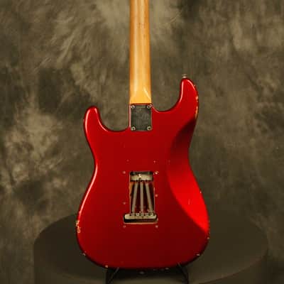 1964 pre-CBS Fender Stratocaster R&R Candy Apple Red '60s nitro factory refinish image 13
