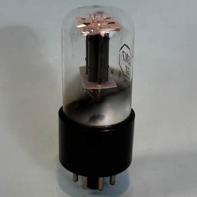 1951 Sylvania 6SN7GT Vintage Black Plate Chrome Base Tube! T550 image 4