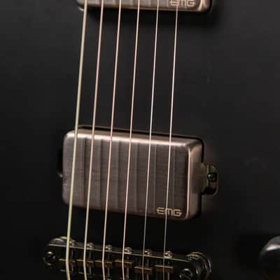 ESP LTD Viper - 1000 Electric Baritone Guitar - Black Satin image 9