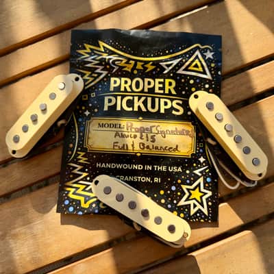 Proper Pickups "Proper Signatures" Handwound Stratocaster Pickup Set w/ Treble Bleed & PIO Capacitor—Aged White image 1