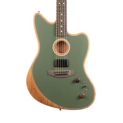 Fender Acoustasonic Player Jazzmaster Acoustic-Electric - Antique Olive image 1