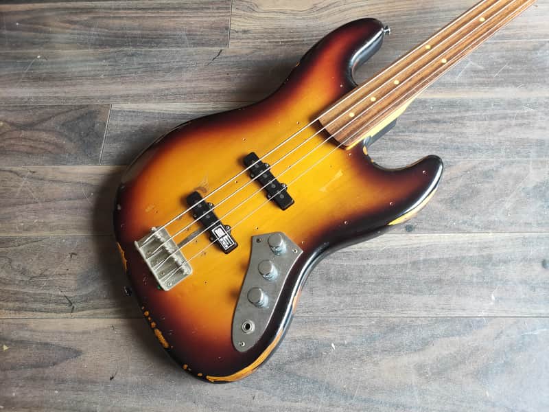 2007 Edwards (by ESP) Jaco Pastorius Fretless Jazz Bass Guitar (Made in Japan) image 1