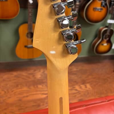 2000 Fender American Deluxe Fat Stratocaster HSS with Maple Fretboard Crimson Transparent image 20