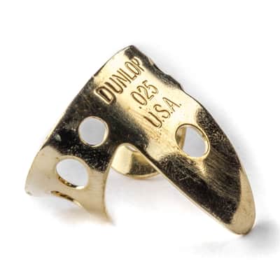 Dunlop 37R BRASS FINGER .025 - TUBO 20 PLETTRI image 3