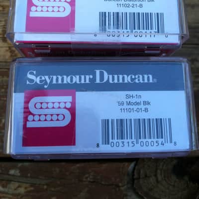 Seymour Duncan Distortion SH-6 Bridge & SH-1 59 Neck BLACK Humbucker Pickup Set image 3